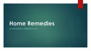 National Perspective on Home Remedies: Connecting Health and Housing