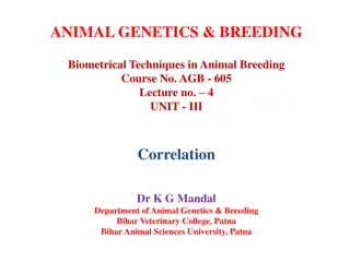 Understanding Correlation in Animal Genetics and Breeding