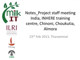 Staff Meeting at INHERE Training Centre, Almora - Feb 2013