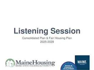 Insights into Maine's 2025-2029 Housing & Community Development Plans