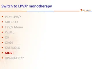 LPV/r Monotherapy Study: MOST Trial Outcomes