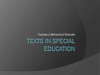 Understanding Behavioral Disorders and Their Causes