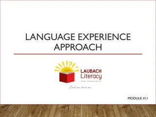 Effective Language Experience Approach for Literacy Learners