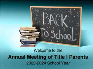 Understanding Title I Education: Parental Engagement and School Funding