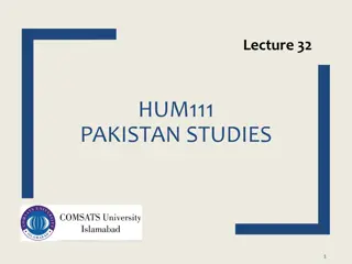 Pakistan Studies Course Overview and Historical Events