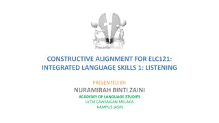 Integrated Language Skills 1: Listening Assessment Methods