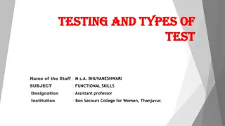 Types of Testing in Education - Direct vs. Indirect Methods