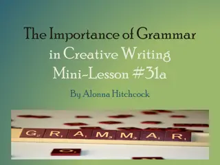 Importance of Grammar in Creative Writing - Why It Matters for Writers