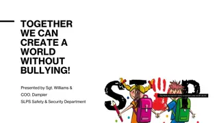 Creating a World Without Bullying: Facts, Effects, and Solutions