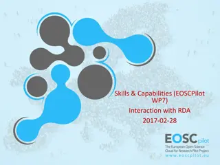 Skills and Capabilities for EOSCPilot WP7 Interaction with RDA