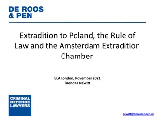 Extradition to Poland: Rule of Law Challenges and Legal Deterioration