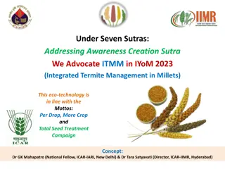 Innovative Eco-Technology for Termite Management in Millet Crops