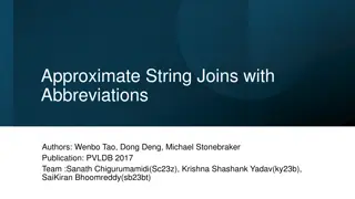 Efficient Approximate String Joins Handling Abbreviations in Real-world Datasets