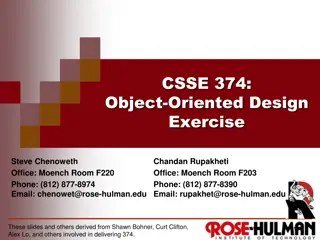 Object-Oriented Design Exercise: Object Visibility Patterns and Tradeoffs