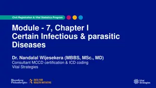 Key Points on Infectious and Parasitic Diseases in Civil Registration Program