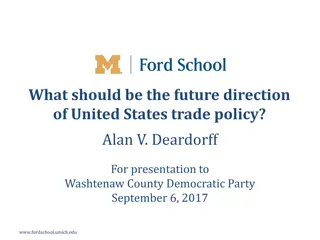 Future Direction of United States Trade Policy: Analysis and Recommendations
