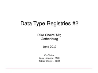 Understanding Data Type Registries in Research Initiatives