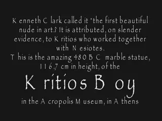 The First Beautiful Nude in Art: Kritios Boy – A Remarkable Marble Statue from 480 B.C.