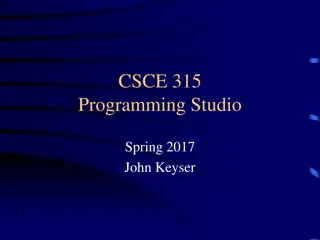 Programming Studio Course Overview and Syllabus Details