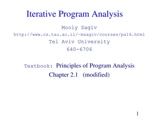 Understanding Iterative Program Analysis and Chaotic Iterations