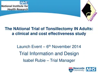 National Trial of Tonsillectomy in Adults: Clinical Study Launch Event