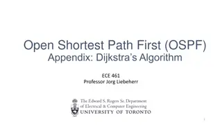 OSPF Dijkstra Algorithm in Link State Routing