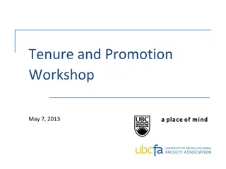 Understand Tenure and Promotion Process for Faculty Success