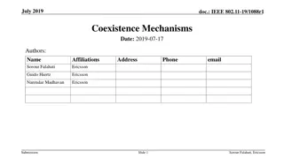 Coexistence Mechanisms in IEEE 802.11-19/1088r1 Document