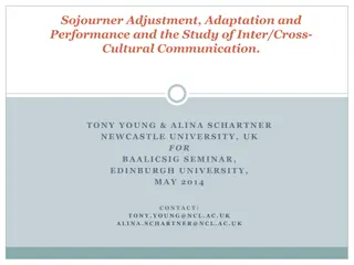 Understanding Sojourner Adjustment and Cross-Cultural Communication