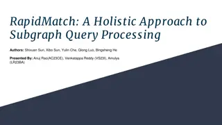 Innovative Subgraph Query Processing in Graph Analytics