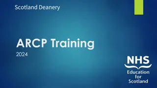 Scotland Deanery ARCP Training 2024 and Panel Responsibilities