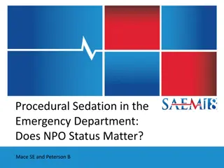 Procedural Sedation in Emergency Department: NPO Status Impact
