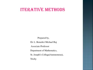 Iterative Methods for Solving Linear Systems - Gauss Jacobi & Gauss Seidel