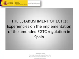 Implementation of EGTC Regulation in Spain: Experiences and Trends