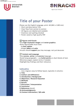 Effective Poster Design: Key Tips and Best Practices
