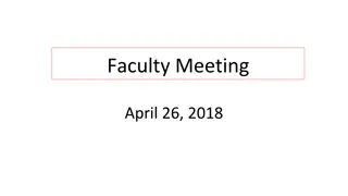 Faculty Meeting Highlights and Resolutions at Augsburg University