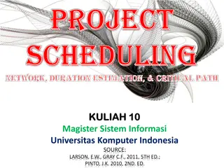 Understanding Project Scheduling and Network Terminology