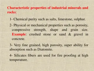 Industrial Minerals and Rocks: Properties, Classification, and Economic Aspects