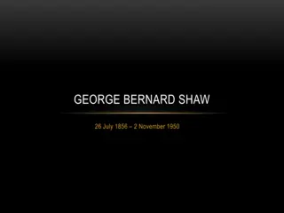 George Bernard Shaw: Playwright and Fabian Society Co-Founder