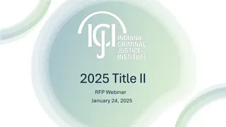 Indiana Criminal Justice Institute: Title II Grants Overview