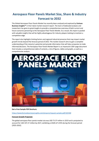 Aerospace Floor Panels Market Size, Share & Industry Forecast to 2032