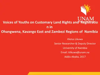 Exploring Namibian Youths' Perspectives on Customary Land Rights