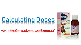 Pediatric Dosing Guidelines and Calculation Methods