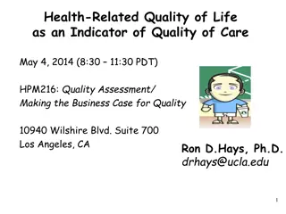 Health-Related Quality of Life: An Indicator of Quality Care