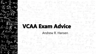 VCAA Exam Assessment and Marking Process Guidelines