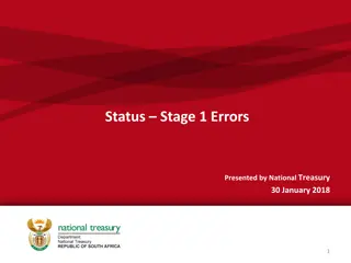 Stage 1 Errors Summary and Submissions Analysis