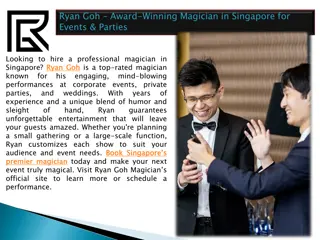 Ryan Goh – Award-Winning Magician in Singapore for Events & Parties