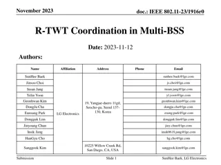R-TWT Coordination in Multi-BSS Environments