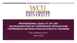 Athletic Trainers' Professional Quality of Life: Compassion and Fatigue Examinations