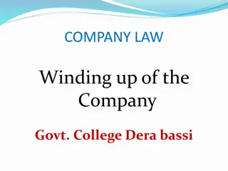 Understanding the Winding Up Process of Companies and its Consequences